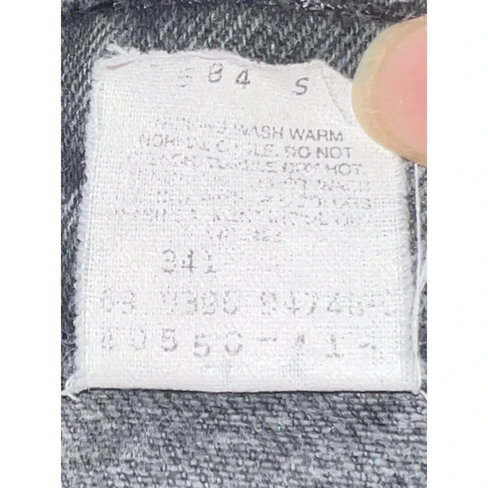 Levi Strauss Size34 (1996) 550 Washed Black Vintage Denim Jeans Orange Tab
